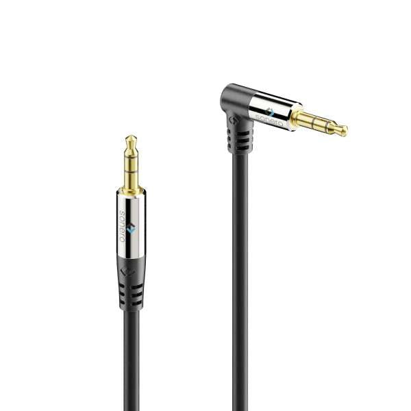 Sonero 3,5 mm Klinkenkabel – Stecker–90° Stecker – 2 m, vergoldete Stecker