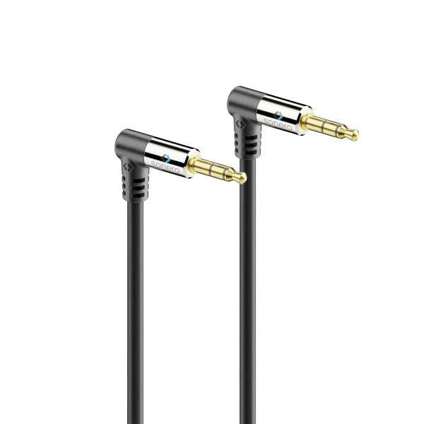 Sonero 3,5 mm Klinkenkabel – 90° Stecker–90° Stecker – 3 m, vergoldete Stecker