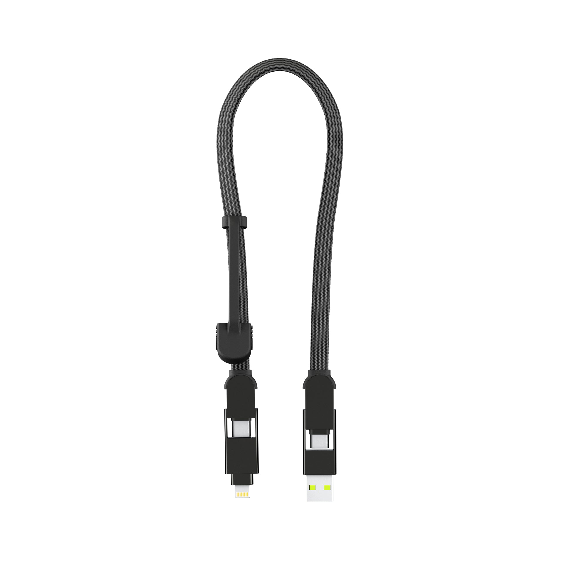 Rolling Square RollingSquare – USB-Kabel – USB-A/USB-C auf USB-C – USB 2.0 (480 Mbps) – 0,3 m – Schwarz