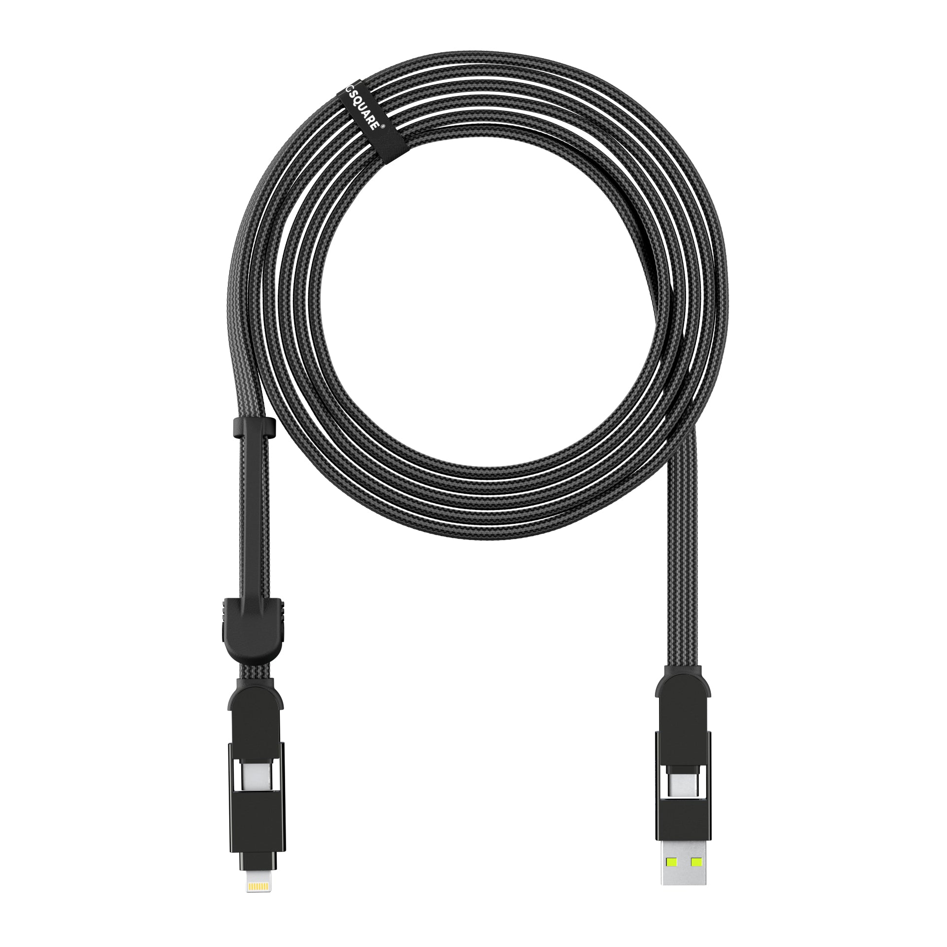 Rolling Square USB-Kabel, USB-C zu Lightning, 3 m, USB 2.0, Lade-/Datenkabel, für iPad, iPhone, iPod