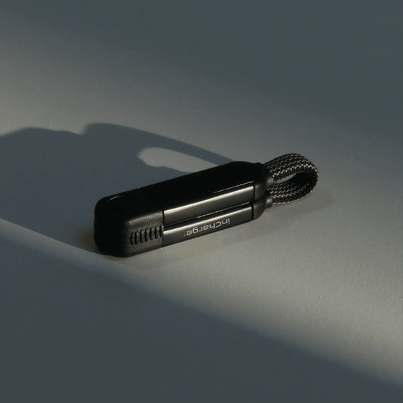 Rolling Square USB-Adapter USB-A auf USB-C – USB 2.0 (480 Mbps) – Metallverstärkt, TPU-Mantel – Schwarz