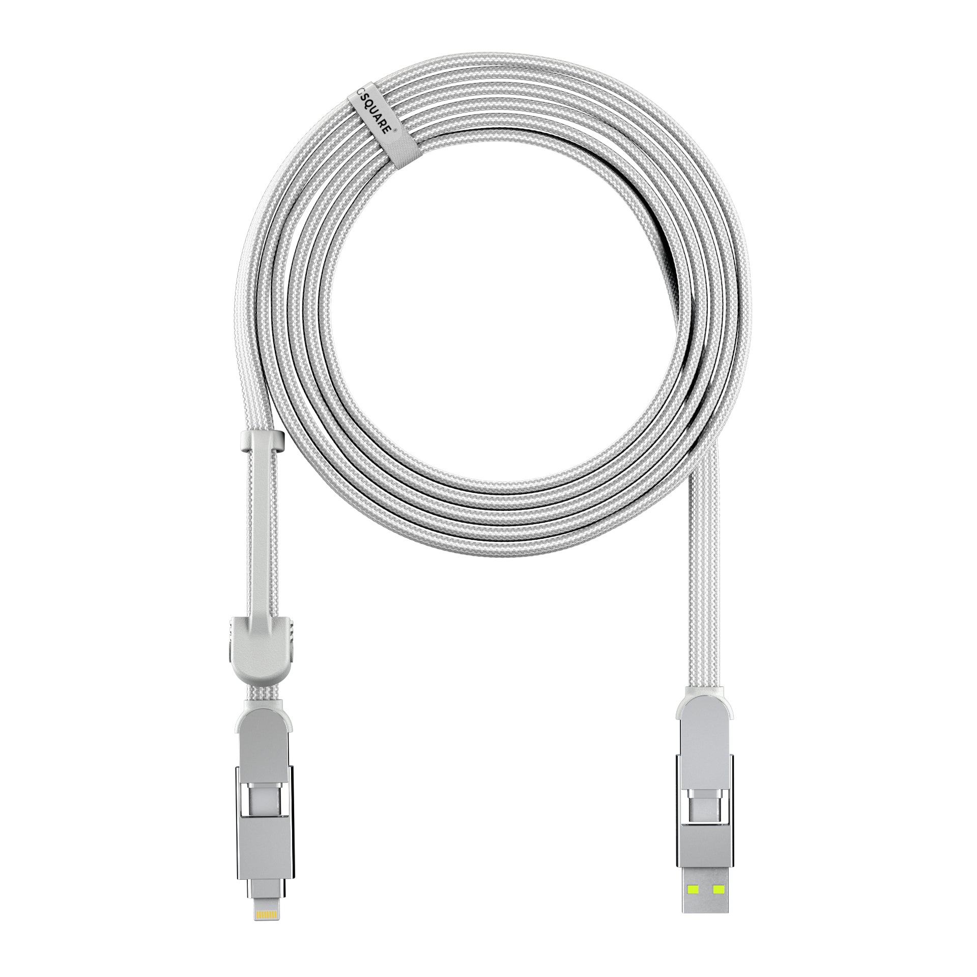 Rolling Square RollingSquare – USB-Kabel, USB-A zu USB-C, 3 m, USB 2.0, Lade-/Datenkabel, für iPad, iPhone, iPod und andere