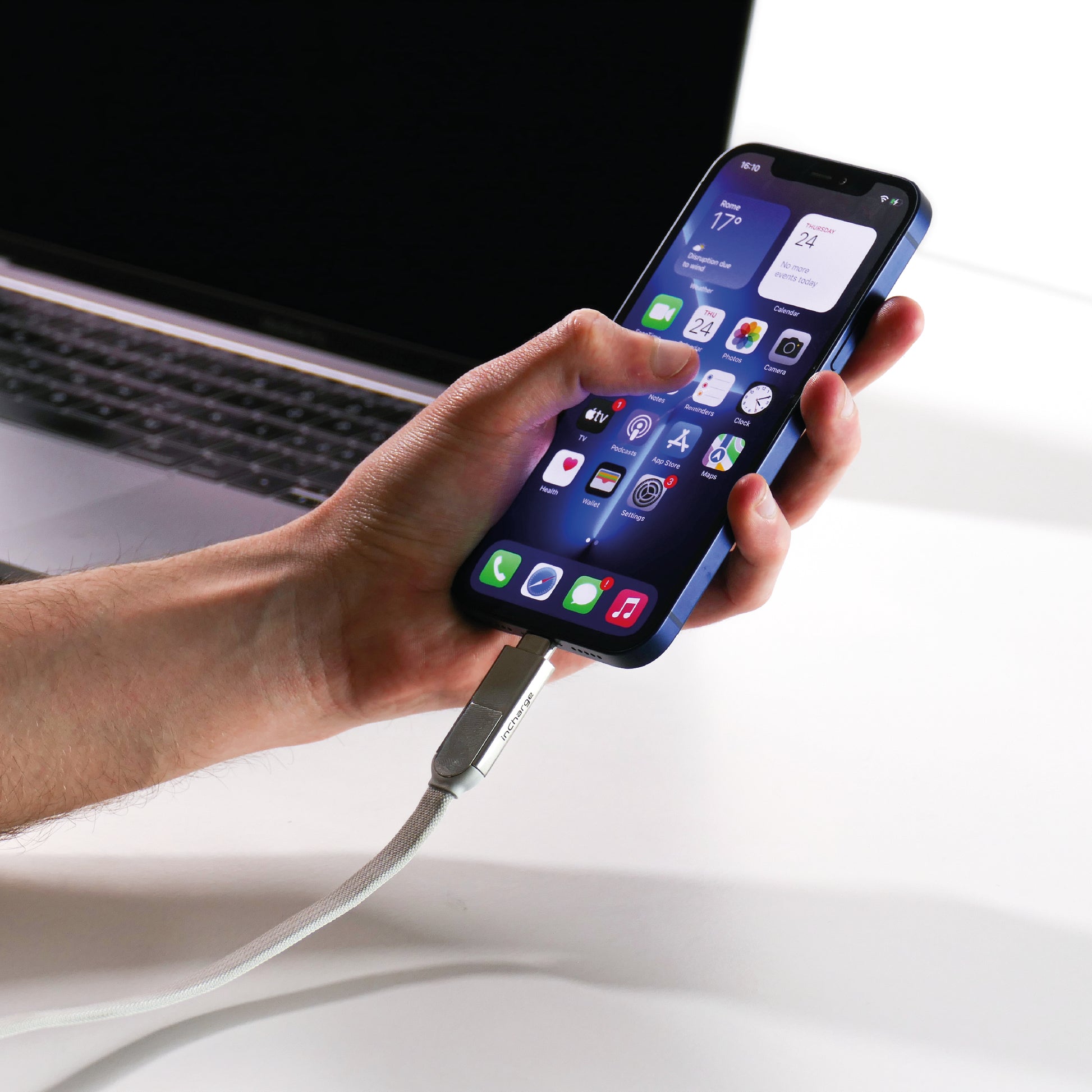 Rolling Square RollingSquare – USB-Kabel, USB-A zu USB-C, 3 m, USB 2.0, Lade-/Datenkabel, für iPad, iPhone, iPod und andere