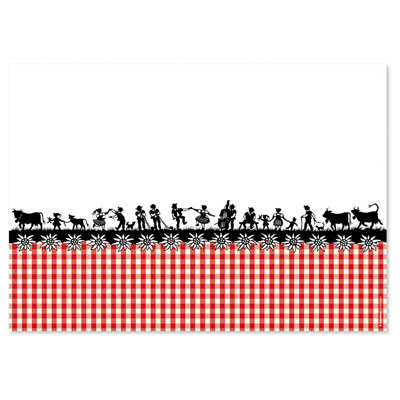 Trendform Tischset Scherenschnitt Landleben, 29,7 × 42 cm – 48 Stk.