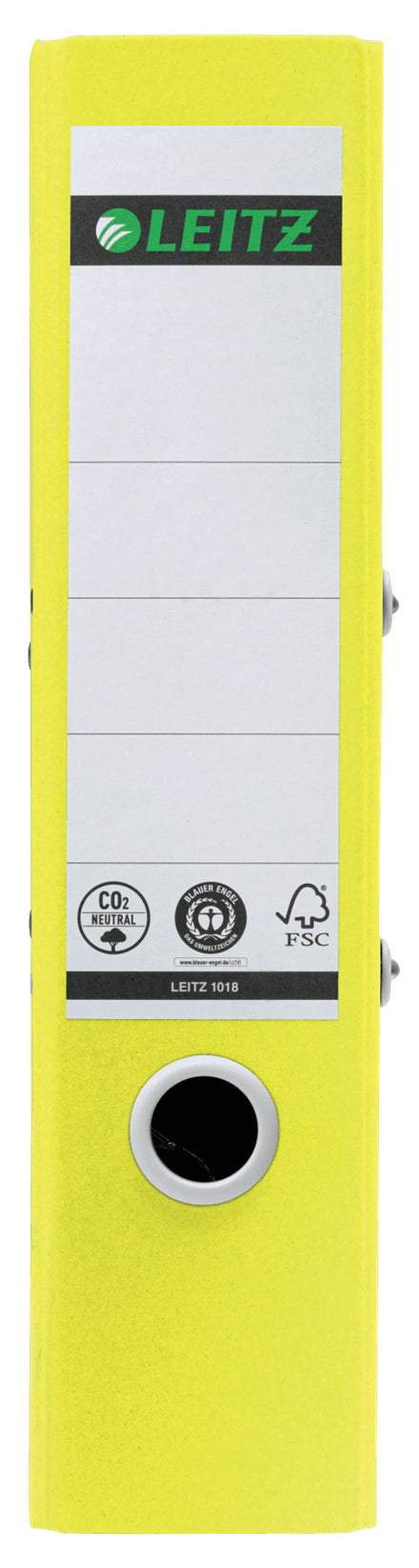 Leitz 180° Recycle Ringbuch – 2-Ring – für A4 – Rückenbreite 8 cm – Gelb