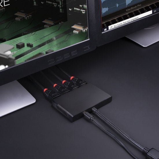 Lindy 38431 USB-Hub – DP, 4× DP