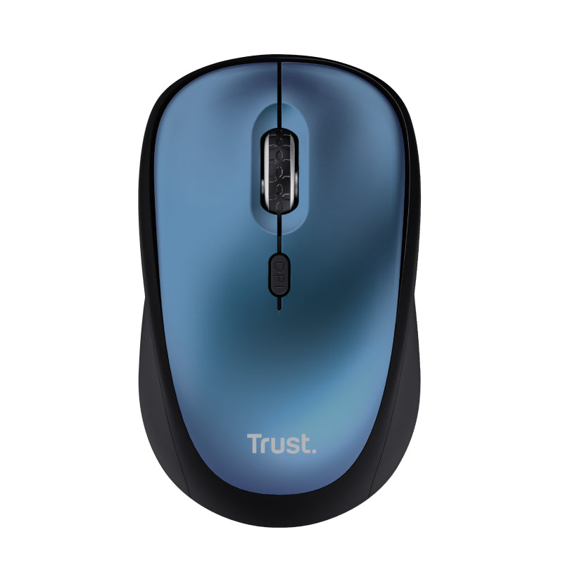 Trust YVI+ – Maus – Kabellos (2,4 GHz), 1600 DPI, Rechts, Blau