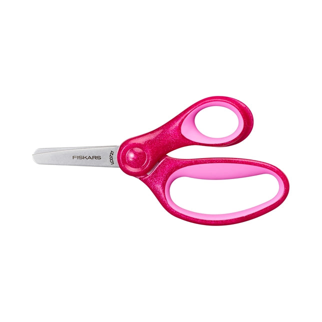 Fiskars Kinderschere 13,0 cm, abgerundet, für Rechtshänder – Sicherheitsschliff, Pink