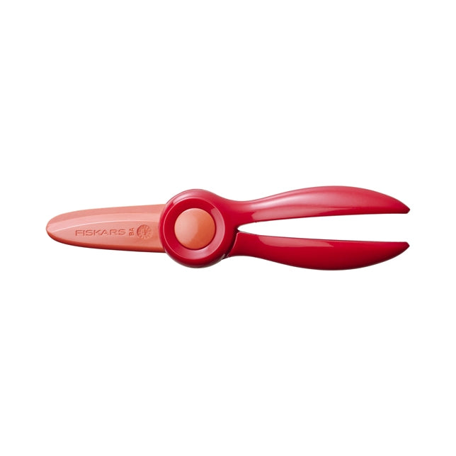 Fiskars Kinderschere 9,5 cm, für Rechts- und Linkshänder – Kunststoff, Rot