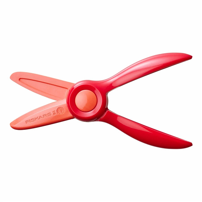 Fiskars Kinderschere 9,5 cm, für Rechts- und Linkshänder – Kunststoff, Rot