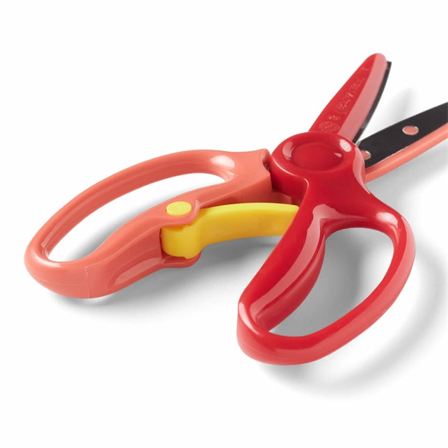 Fiskars Kinderschere 8,6 cm, abgerundet, für Rechts- und Linkshänder – Metall – Rot