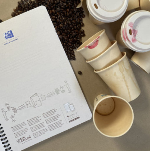 Oxford Collegeblock A5, liniert, Spiralbindung, 90 Blatt, 90 g/m² – sortiert, für SCRIBZEE App