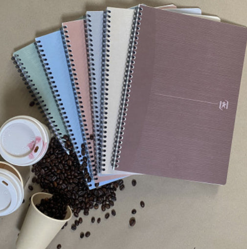 Oxford Collegeblock A5, liniert, Spiralbindung, 90 Blatt, 90 g/m² – sortiert, für SCRIBZEE App