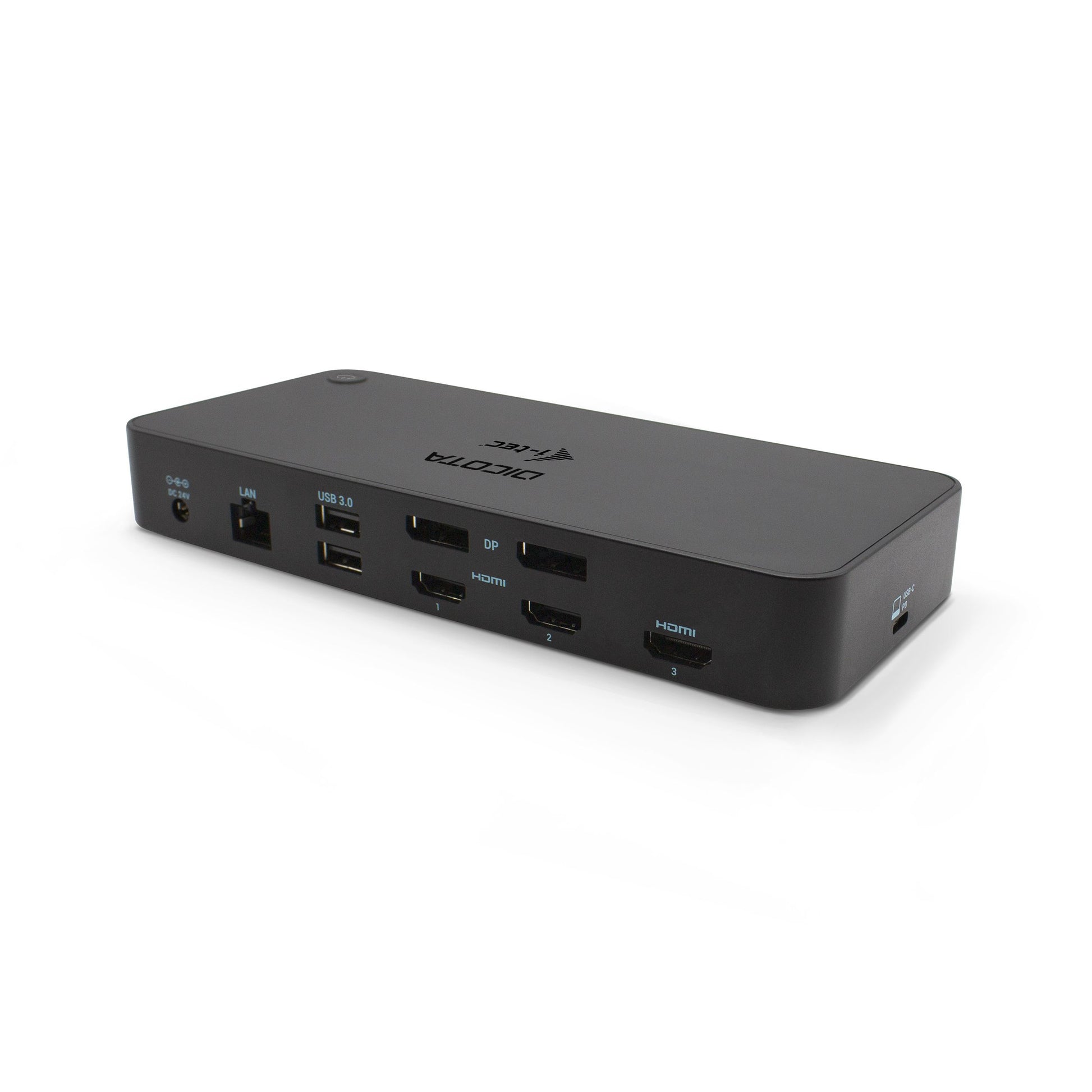 DICOTA D31951-UK Dockingstation – USB-C, 2× DP, 3× HDMI, 100 W PD, GbE, für Windows/Mac/Linux