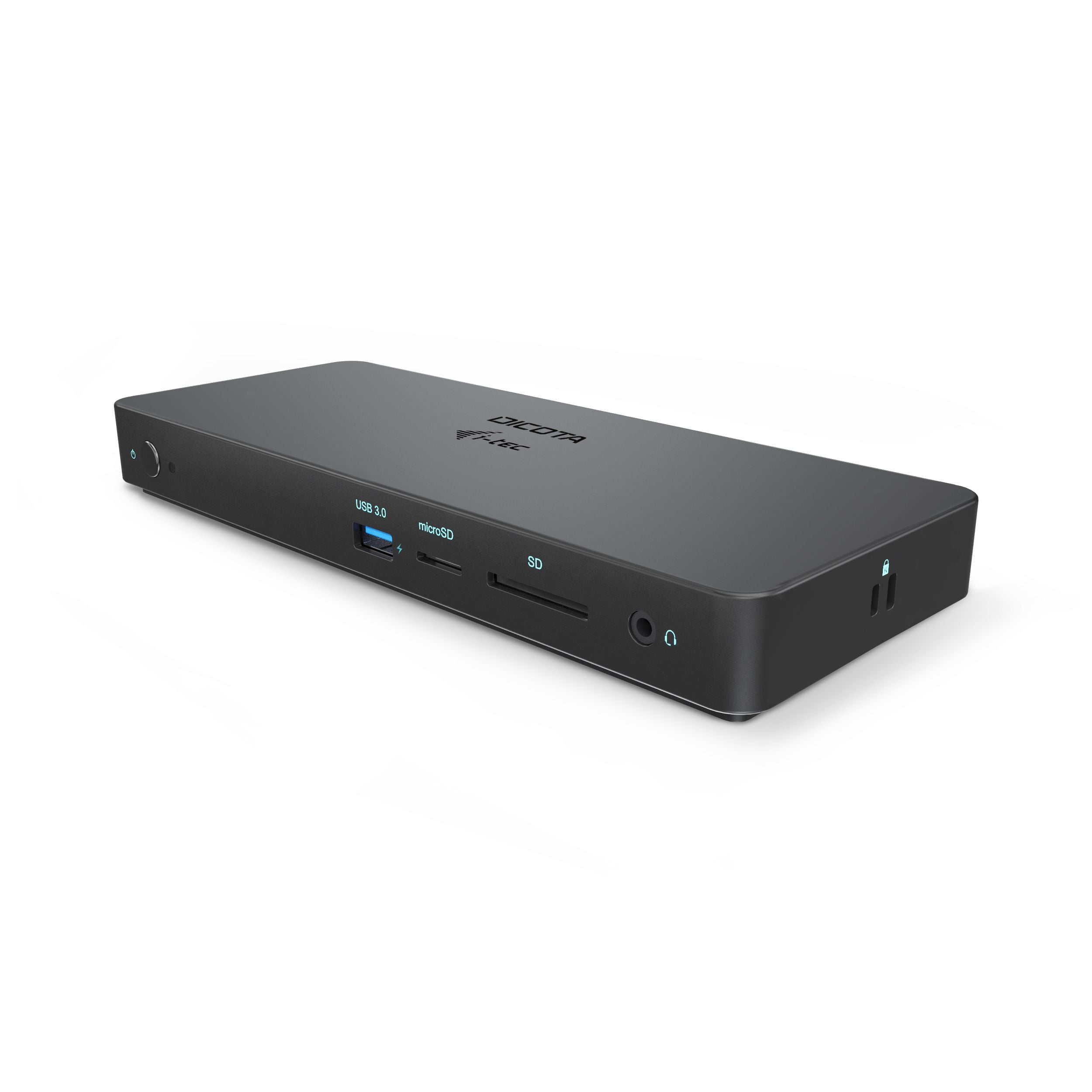 DICOTA D31953-UK Dockingstation – USB-C, 2× DP, 1× HDMI, 100 W PD, GbE, 3,5 mm Audio, für Windows/Mac/ChromeOS