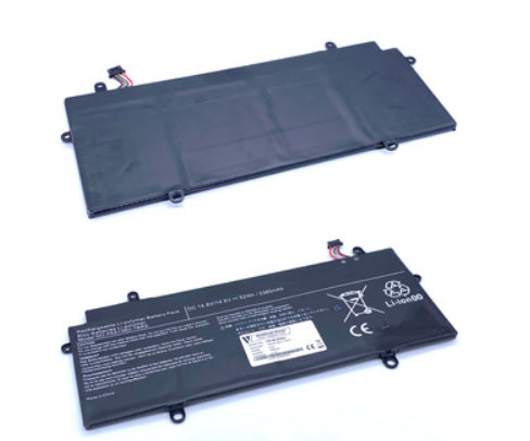 Vistaport Notebook-Akku – für Toshiba PORTEGE Z30-A/Z30-B/Z30-C – 50 Wh, 14,8 V (4 Zellen) – Schwarz