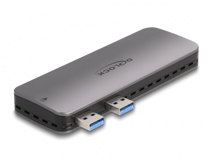 DeLOCK USB3.2 Gen 2 Gehäuse für PS5 – 1-Bay M.2 SSD-Gehäuse – für M.2 (NVMe/PCIe, SATA)