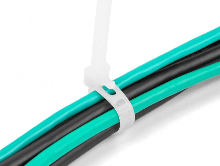 DeLOCK Klettkabelbinder, 7,2×150 mm, 100er-Pack – Weiss