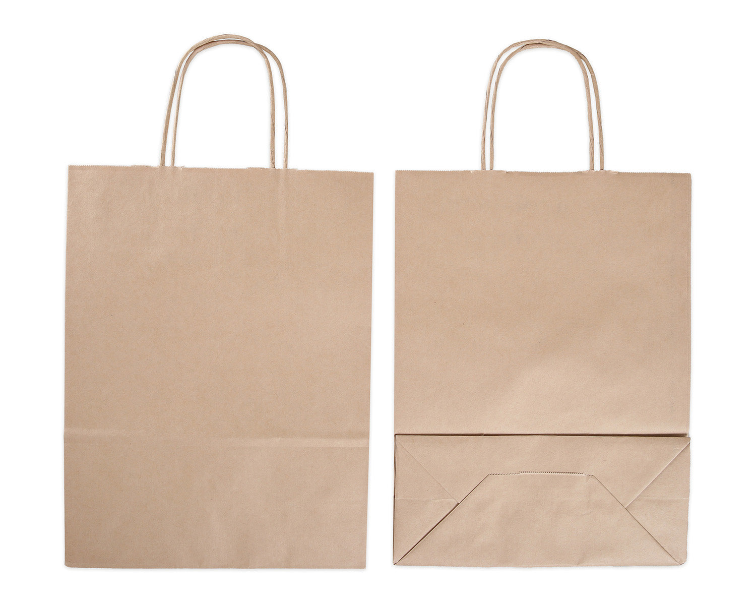 Elco Tragetasche – mit Kordel, Kraftpapier – 220 × 290 × 100 mm – 50 Stk.