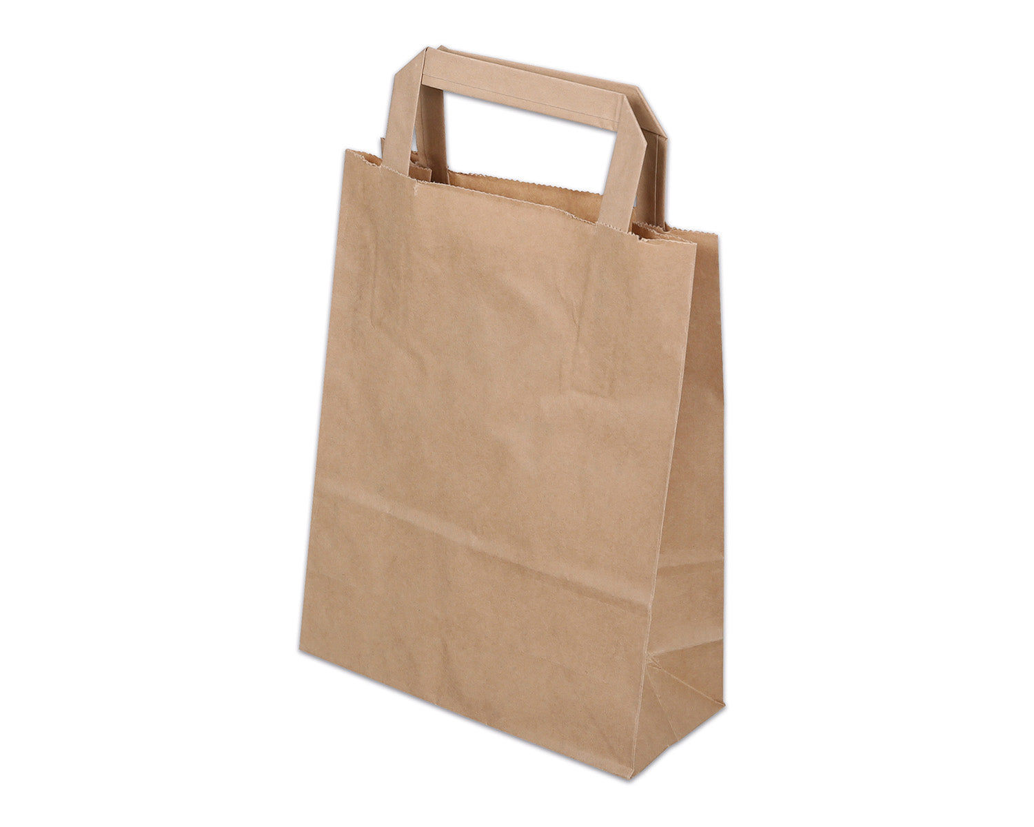 Elco Tragetasche – Neutral – Kraftpapier, matt, braun – 180 × 260 × 80 mm – 50 Stk.