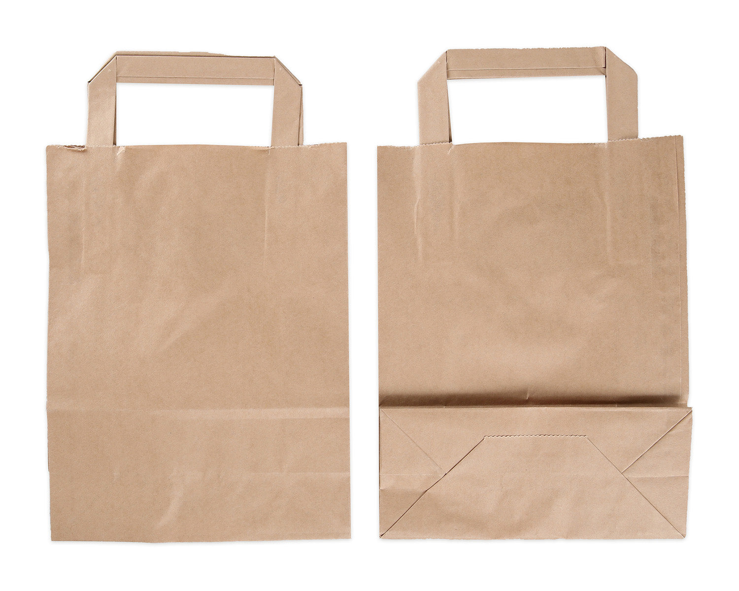 Elco Tragetasche – Neutral – Kraftpapier, matt, braun – 180 × 260 × 80 mm – 50 Stk.