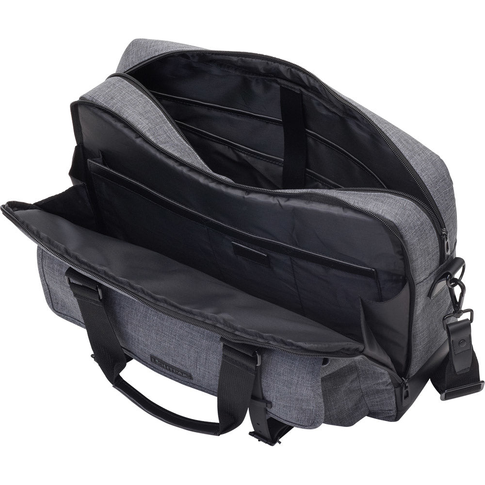 Lightpak Notebook-Tasche 15″ – Abnehmbarer Schultergurt, Organizerfach – Grau