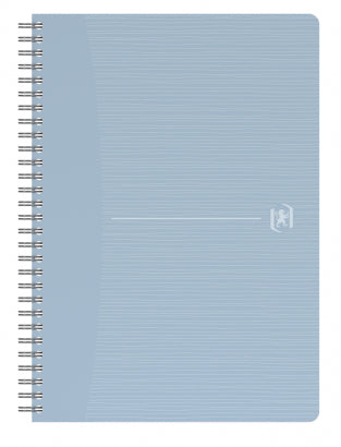 Oxford Collegeblock A5, kariert 5 mm, Spiralbindung, 90 Blatt, 90 g/m² – weiss, für SCRIBZEE App