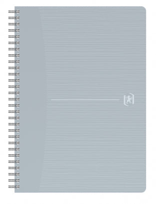 Oxford Collegeblock A5, kariert 5 mm, Spiralbindung, 90 Blatt, 90 g/m² – weiss, für SCRIBZEE App