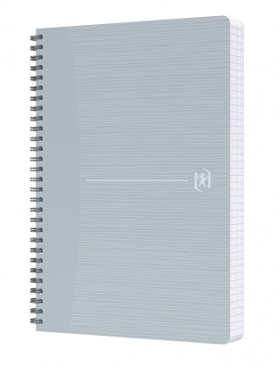 Oxford Collegeblock A5, kariert 5 mm, Spiralbindung, 90 Blatt, 90 g/m² – weiss, für SCRIBZEE App