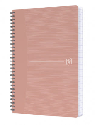 Oxford Collegeblock A5, kariert 5 mm, Spiralbindung, 90 Blatt, 90 g/m² – weiss, für SCRIBZEE App