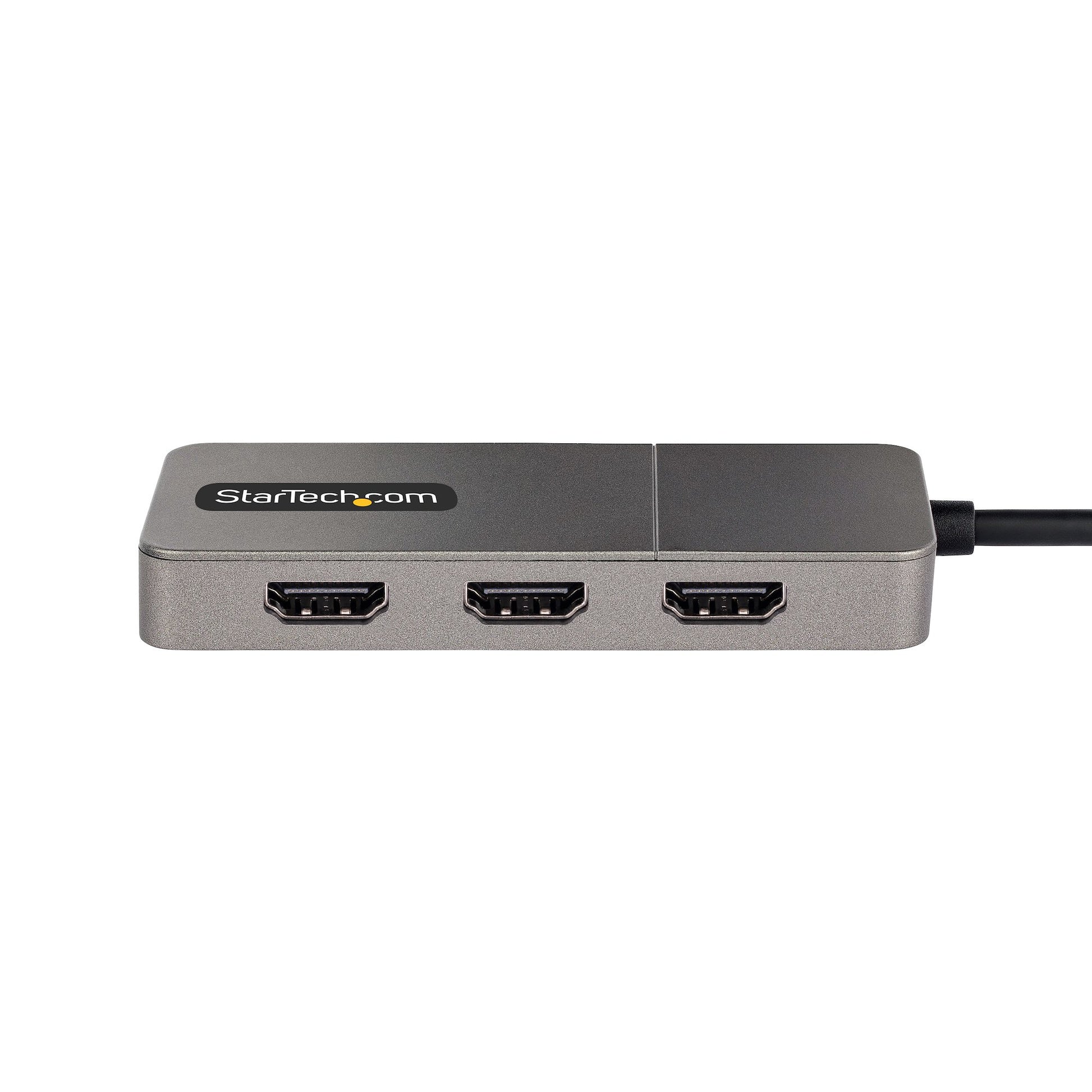 StarTech.com Multiport-Adapter – USB-C, 3× HDMI (4K 60Hz, HDR), für Windows