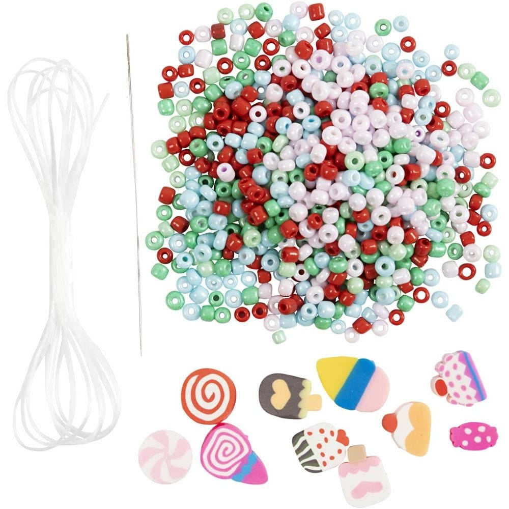 Creativ Company Bastelset Schmuck – mit Perlen und Schnüren – ab 10 Jahren