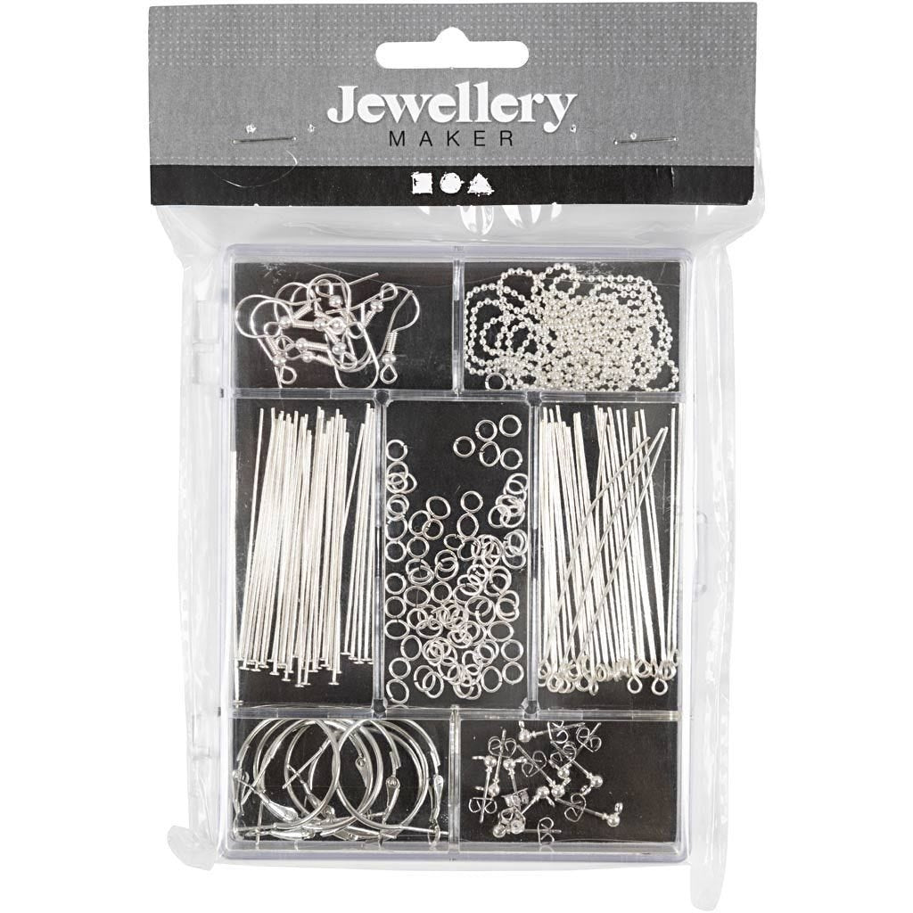 Creativ Company Starterset – Schmuck-Set, Silber