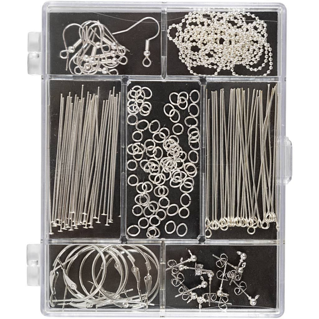Creativ Company Starterset – Schmuck-Set, Silber