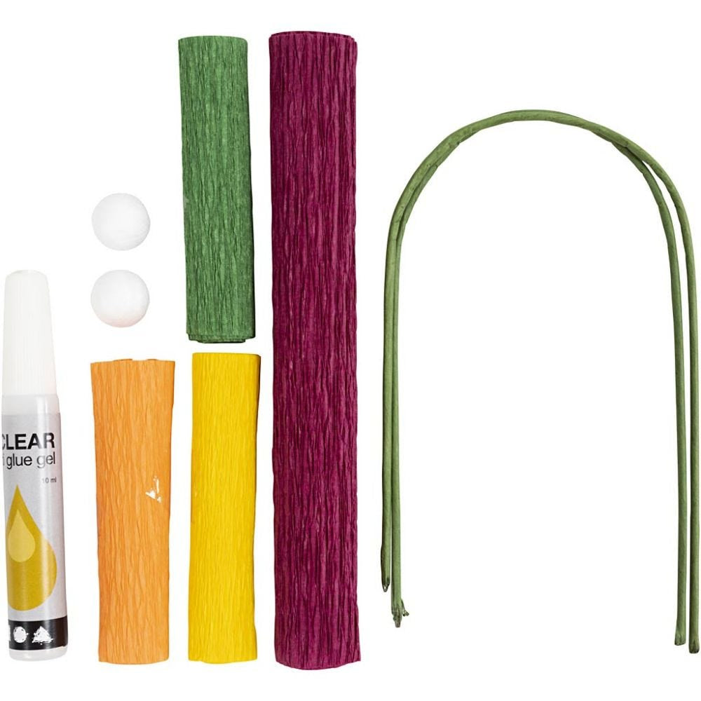 Creativ Company Bastelset Mohn (Krepppapier) – ab 10 Jahren