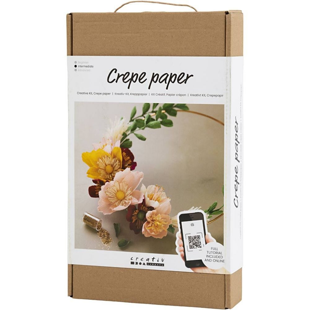 Creativ Company Krepppapier-Set – Bastelset – Mehrfarbig – 1-teilig – Ab 10 Jahren