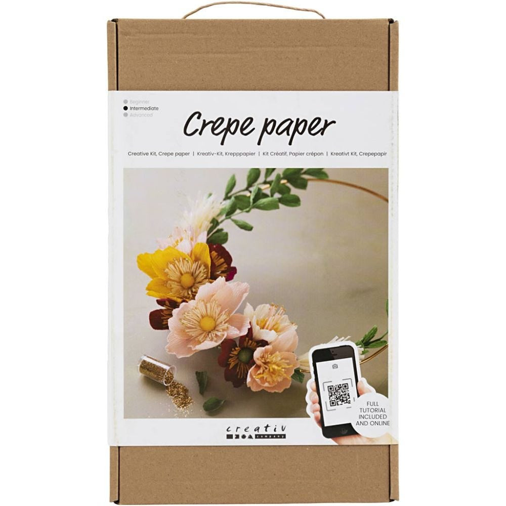 Creativ Company Krepppapier-Set – Bastelset – Mehrfarbig – 1-teilig – Ab 10 Jahren