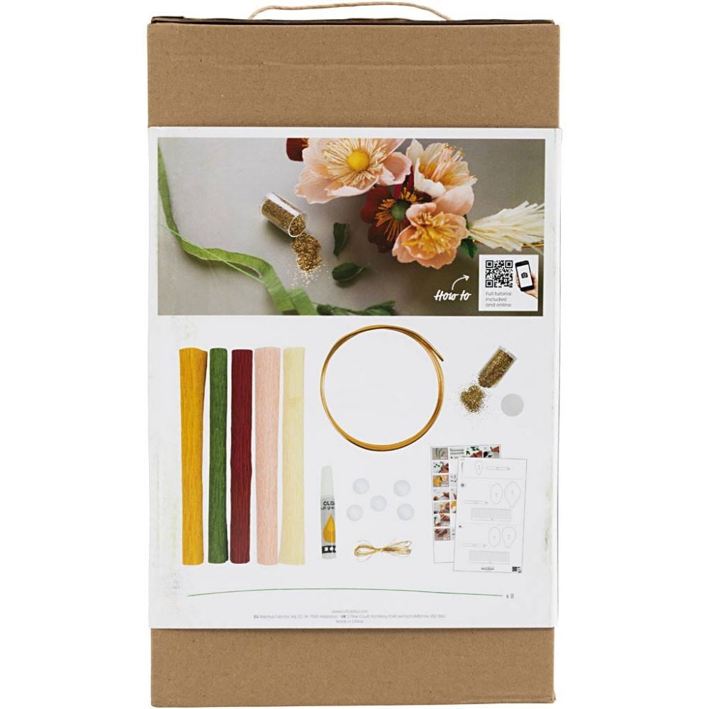 Creativ Company Krepppapier-Set – Bastelset – Mehrfarbig – 1-teilig – Ab 10 Jahren