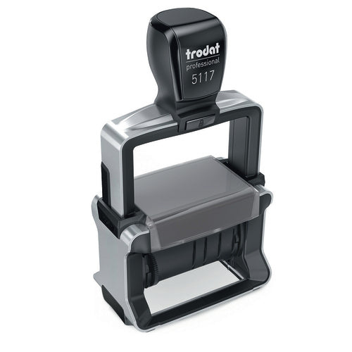 Trodat Motivstempel Professional 4.0 – Wort- und Datumstempel, selbstfärbend, 47 × 4 mm, Französisch