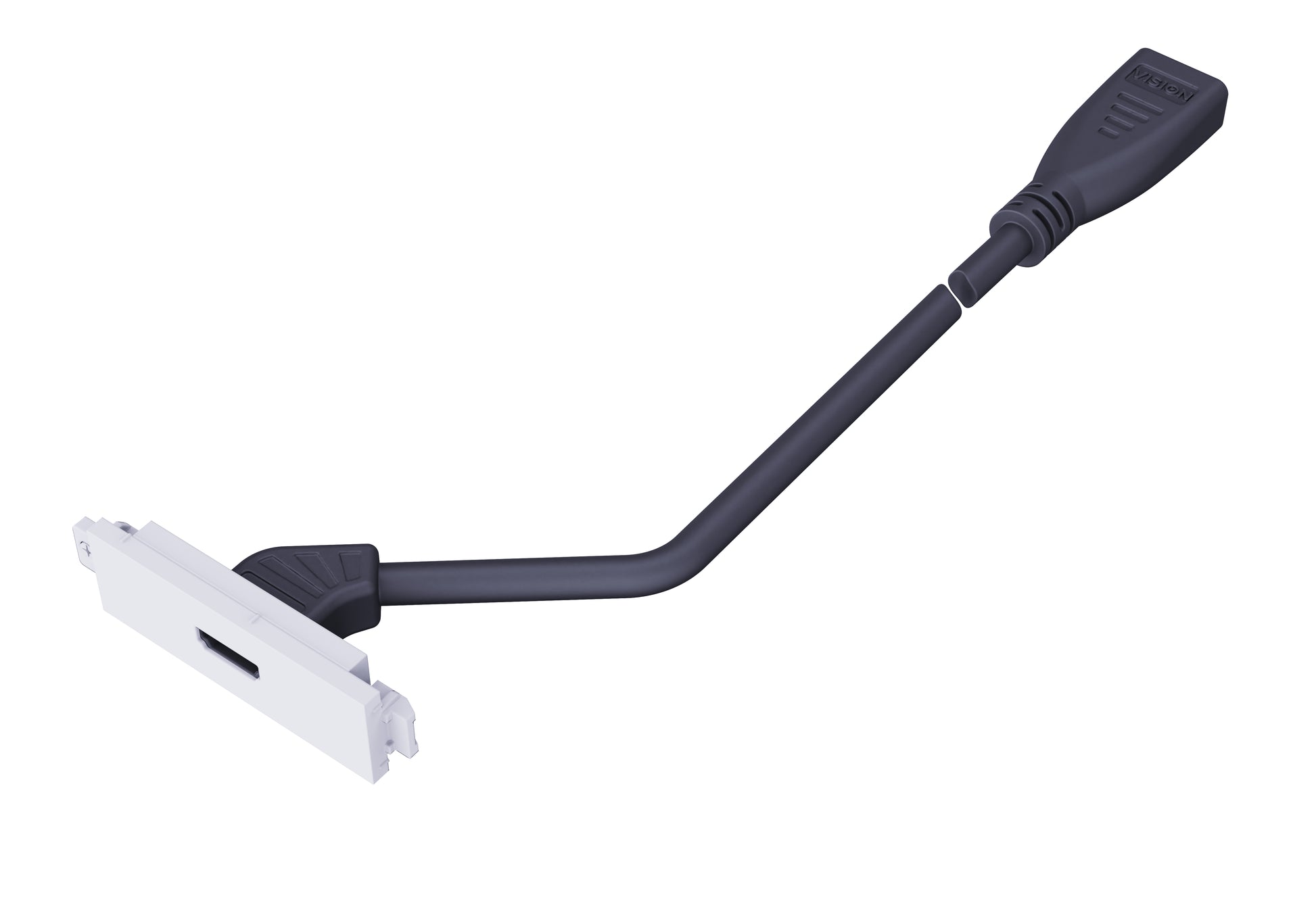 Vision Techconnect HDMI Booster Modul Adapter HDMI zu HDMI – 4K (3840 × 2160), HDMI 2.0, 2 m – Schwarz/Weiss