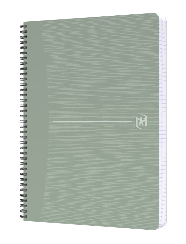 Oxford Spiralheft – A4 – 180 Blatt – 90 g/m² – Doppelspirale, kompatibel mit SCRIBZEE® App, grün, PEFC