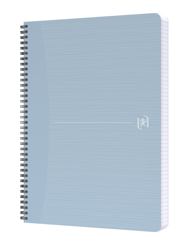 Oxford Spiralheft – A4 – kariert – 90 Blatt – 90 g/m² – Doppelspirale, kompatibel mit SCRIBZEE-App – hellblau