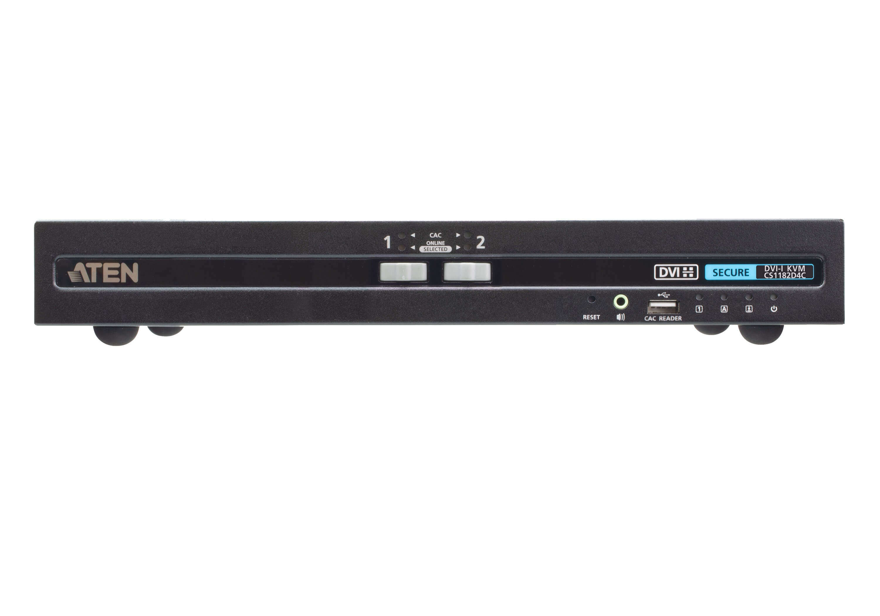 ATEN CS1182D4C KVM-Switch – DVI-I, 4× USB-B, 2× USB-A, 3,5 mm Audio