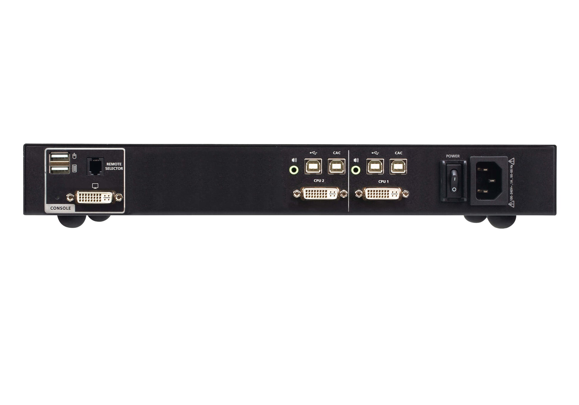 ATEN CS1182D4C KVM-Switch – DVI-I, 4× USB-B, 2× USB-A, 3,5 mm Audio