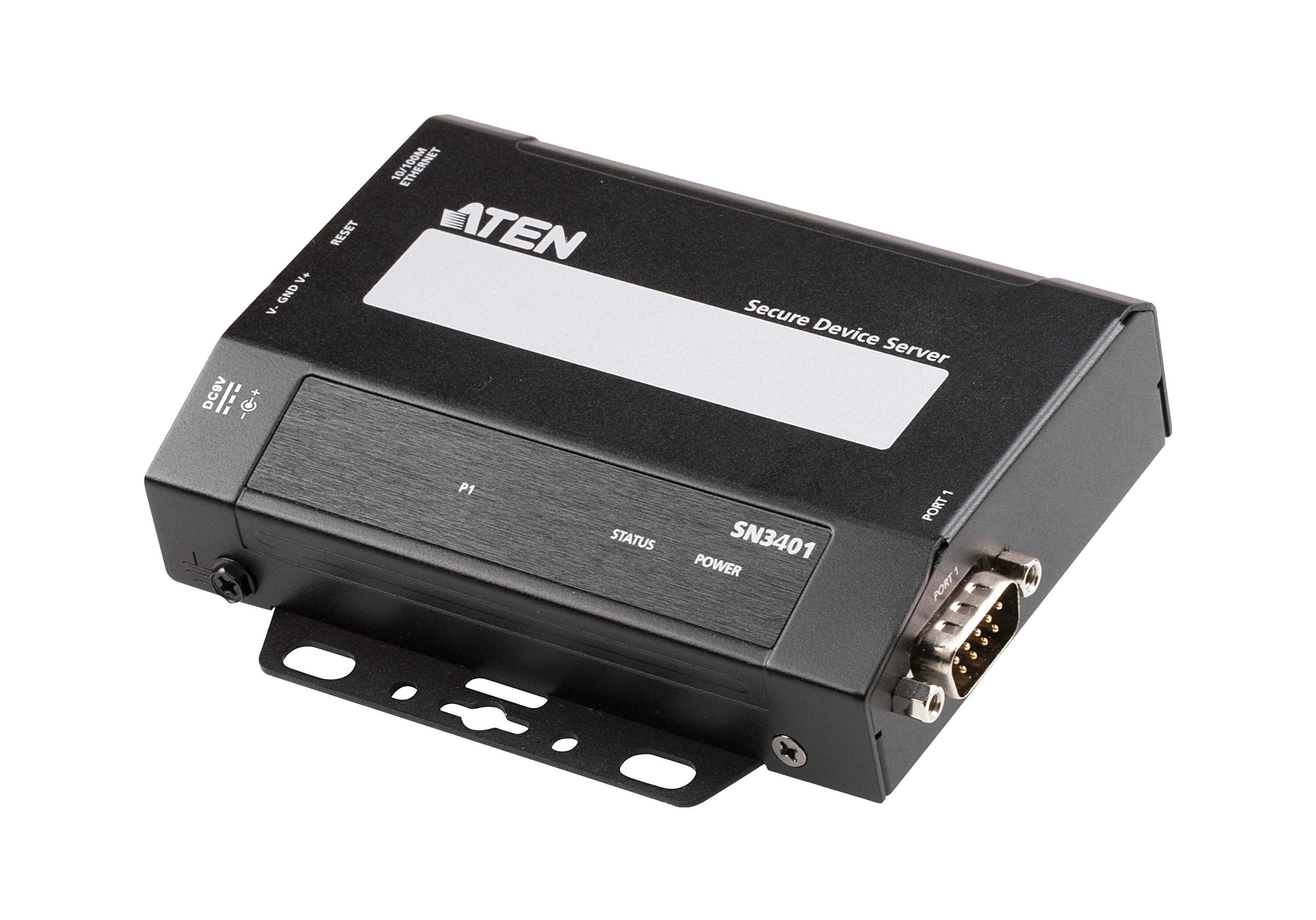 ATEN SN3401 Secure Device Server 1× RS-232/422/485 zu Ethernet – 10/100 Mbit/s