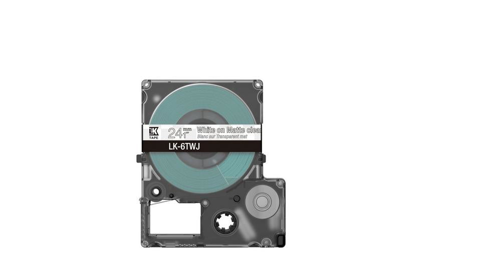 Epson Schriftband – 24 mm × 8 m, weiss – LK-6TWJ