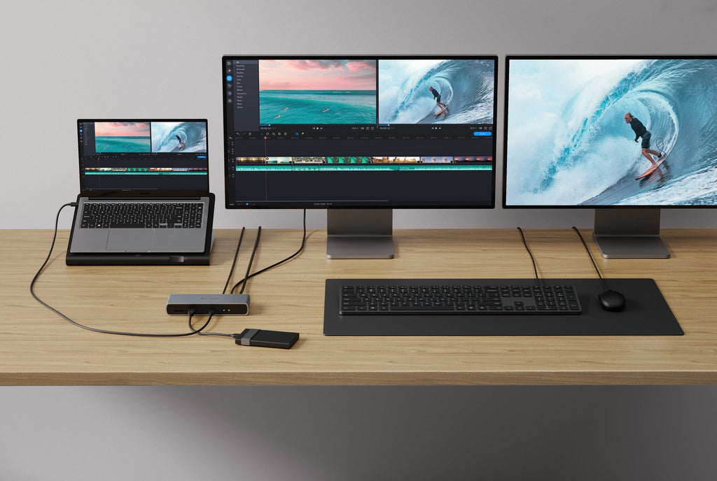 Targus HDTB4D-EU Dockingstation – Thunderbolt 4, 1× HDMI, 96 W PD, 2,5GbE, 3,5 mm Audio, für Windows/Mac