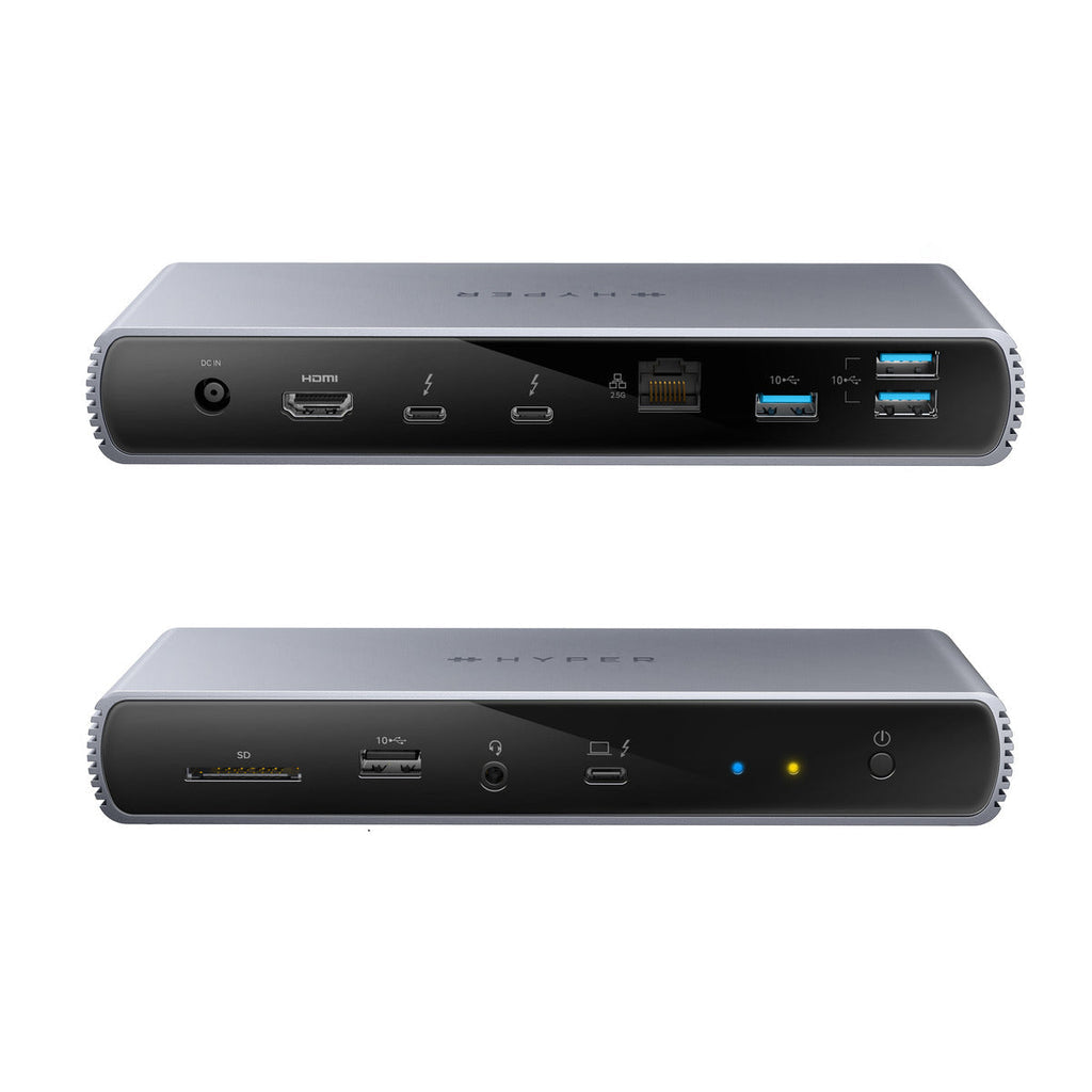Targus HDTB4D-EU Dockingstation – Thunderbolt 4, 1× HDMI, 96 W PD, 2,5GbE, 3,5 mm Audio, für Windows/Mac
