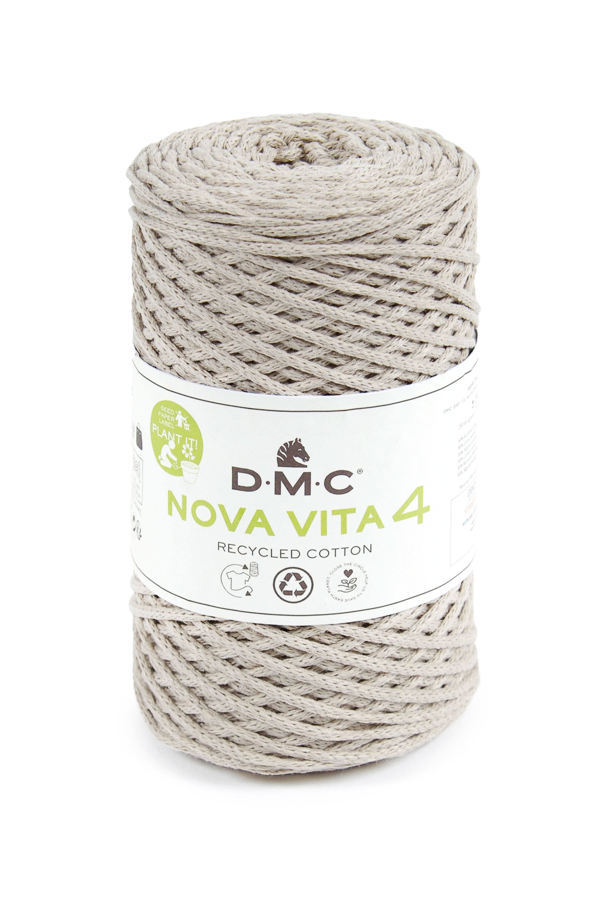 DMC Nova Vita 4 Makramee-Kordel Beige – Ø 2 mm, 250 g, 200 m, Polyester