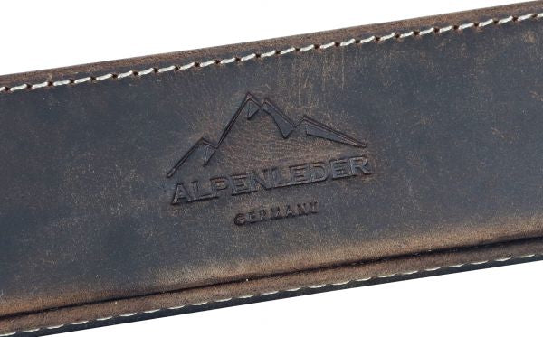 Alpenleder Stifteschale Zenta – braun/dunkelbraun – Leder